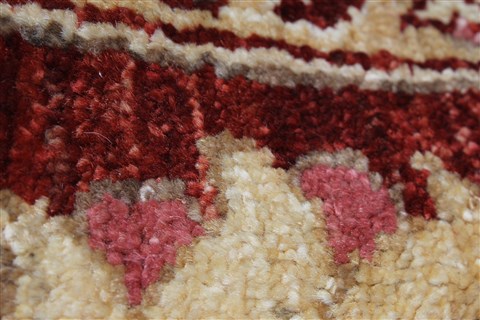Pishavar Beige Hand Knotted 49 X 69 Area Rug 250-27276 Image 12
