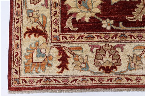 Pishavar Beige Hand Knotted 49 X 69 Area Rug 250-27276 Image 8