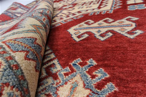 Kazak Red Hand Knotted 44 X 510 Area Rug 250-27277 Image 1
