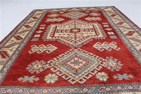 Kazak Red Hand Knotted 44 X 510 Area Rug 250-27277 Image 4