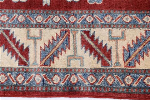 Kazak Red Hand Knotted 44 X 510 Area Rug 250-27277 Image 5