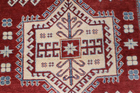 Kazak Red Hand Knotted 44 X 510 Area Rug 250-27277 Image 6