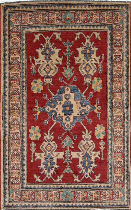Kazak Red Hand Knotted 36 X 58 Area Rug 250-27278 Image 0