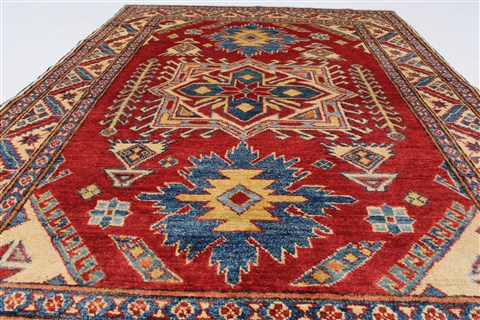 Kazak Blue Hand Knotted 43 X 61 Area Rug 250-27279 Image 3
