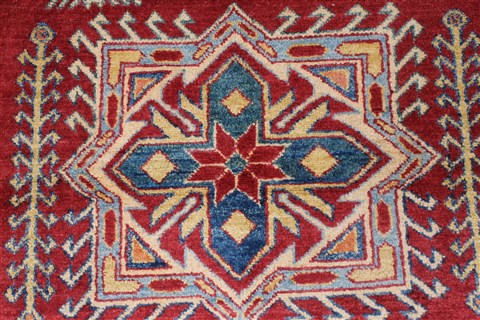 Kazak Blue Hand Knotted 43 X 61 Area Rug 250-27279 Image 5