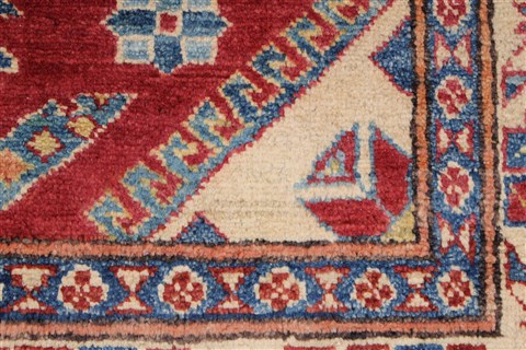 Kazak Blue Hand Knotted 43 X 61 Area Rug 250-27279 Image 9