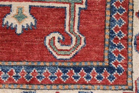 Kazak Red Hand Knotted 39 X 55 Area Rug 250-27280 Image 10