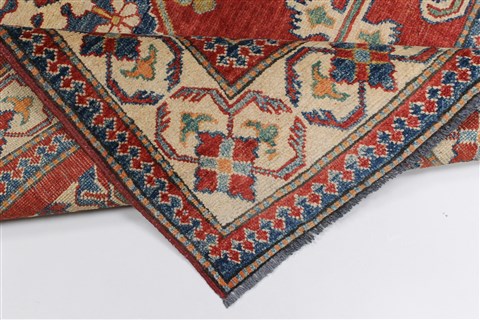 Kazak Red Hand Knotted 39 X 55 Area Rug 250-27280 Image 2