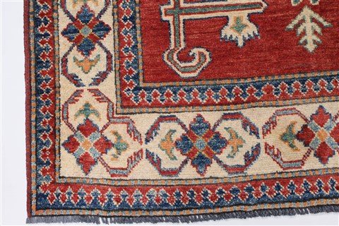 Kazak Red Hand Knotted 39 X 55 Area Rug 250-27280 Image 7