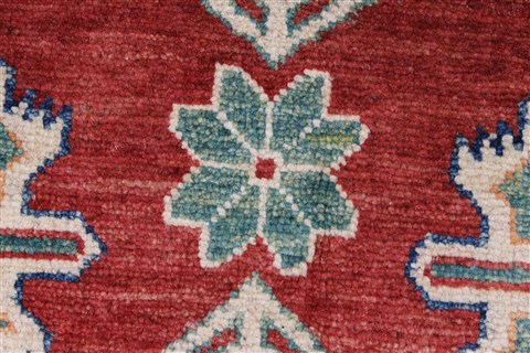 Kazak Red Hand Knotted 39 X 55 Area Rug 250-27280 Image 9