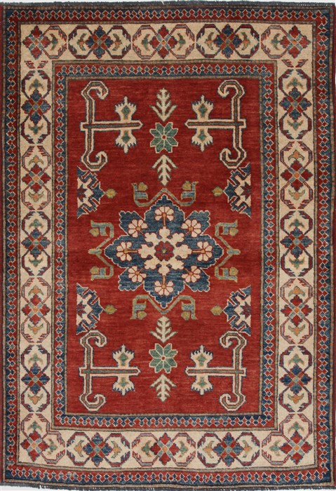 Kazak Red Hand Knotted 39 X 55 Area Rug 250-27280 Image 0