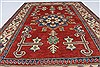 Kazak Red Hand Knotted 39 X 55  Area Rug 250-27280 Thumb 4