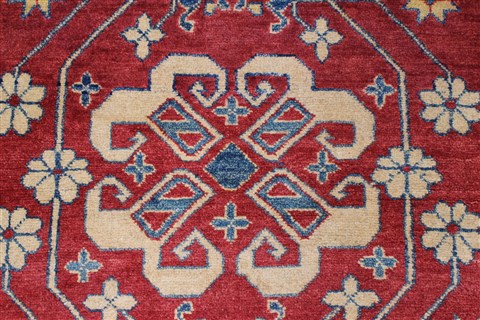 Kazak Red Hand Knotted 42 X 64 Area Rug 250-27281 Image 2