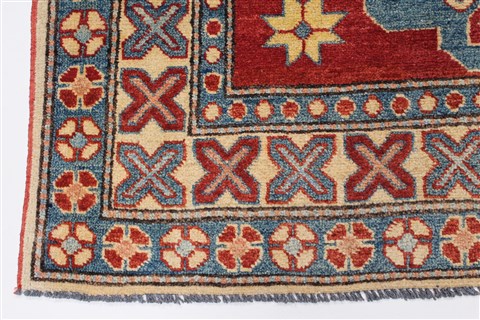 Kazak Red Hand Knotted 42 X 64 Area Rug 250-27281 Image 3