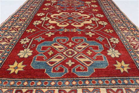 Kazak Red Hand Knotted 42 X 64 Area Rug 250-27281 Image 7