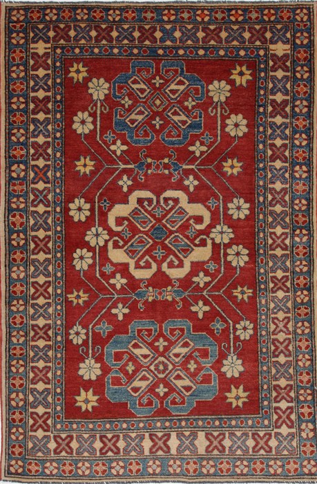Kazak Red Hand Knotted 42 X 64 Area Rug 250-27281 Image 0