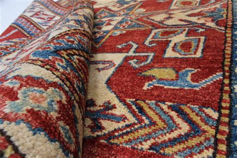 Kazak Blue Hand Knotted 36 X 52 Area Rug 250-27282 Image 2
