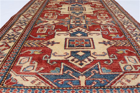 Kazak Blue Hand Knotted 36 X 52 Area Rug 250-27282 Image 4