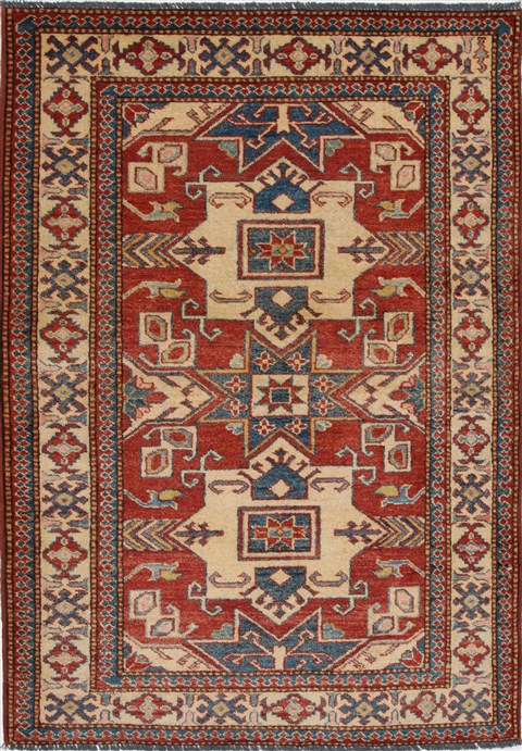 Kazak Blue Hand Knotted 36 X 52 Area Rug 250-27282 Image 0