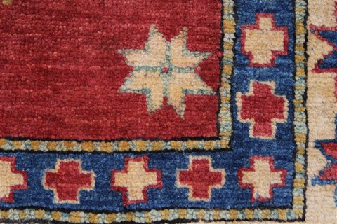 Kazak Red Hand Knotted 36 X 510 Area Rug 250-27283 Image 10