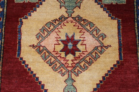Kazak Red Hand Knotted 36 X 510 Area Rug 250-27283 Image 6