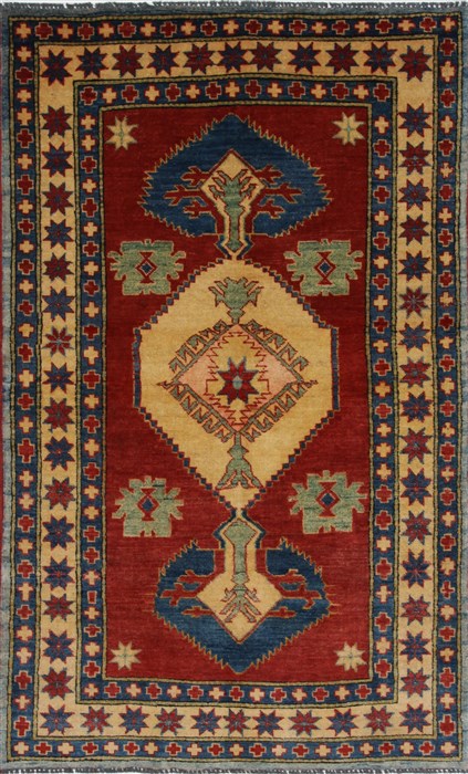 Kazak Red Hand Knotted 36 X 510 Area Rug 250-27283 Image 0