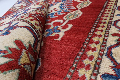 Pishavar Beige Hand Knotted 38 X 54 Area Rug 250-27284 Image 1