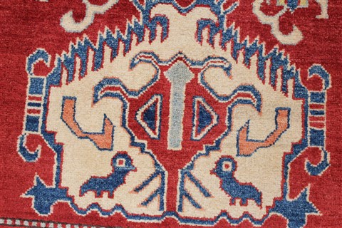 Pishavar Beige Hand Knotted 38 X 54 Area Rug 250-27284 Image 9