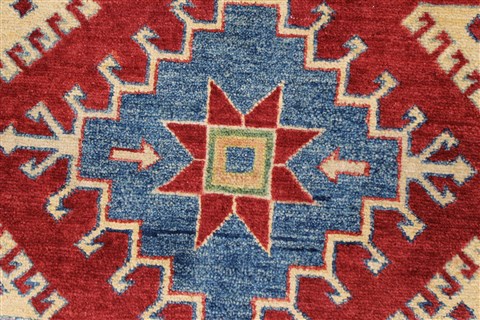 Pishavar Red Hand Knotted 41 X 57 Area Rug 250-27285 Image 10