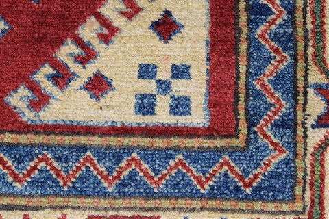 Pishavar Red Hand Knotted 41 X 57 Area Rug 250-27285 Image 11