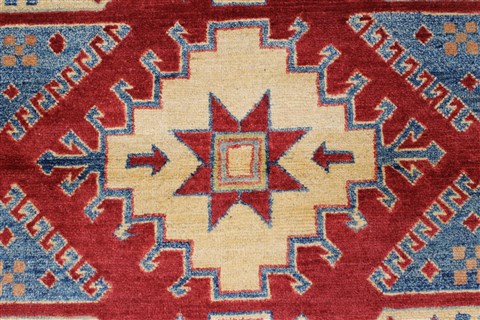 Pishavar Red Hand Knotted 41 X 57 Area Rug 250-27285 Image 7
