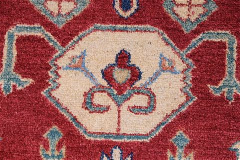 Kazak Red Hand Knotted 37 X 54 Area Rug 250-27286 Image 24