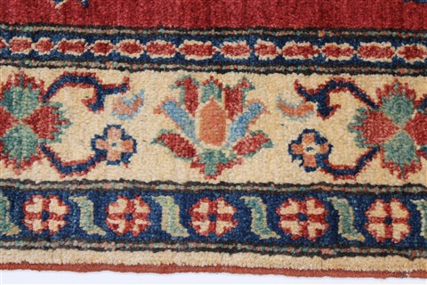 Kazak Red Hand Knotted 37 X 54 Area Rug 250-27286 Image 5