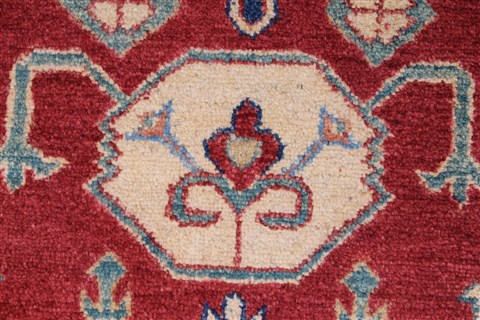 Kazak Red Hand Knotted 37 X 54 Area Rug 250-27286 Image 9