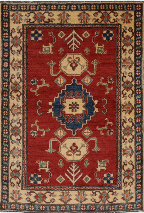 Kazak Red Hand Knotted 37 X 54 Area Rug 250-27286 Image 0
