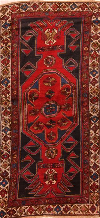 Kazak Red Runner Hand Knotted 33 X 70 Area Rug 253-27287 Image 0