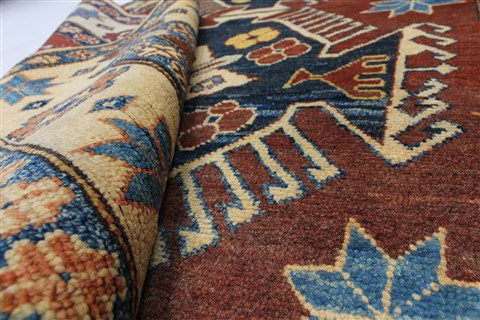 Kazak Brown Hand Knotted 40 X 62 Area Rug 250-27288 Image 11
