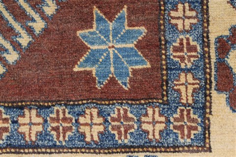 Kazak Brown Hand Knotted 40 X 62 Area Rug 250-27288 Image 8