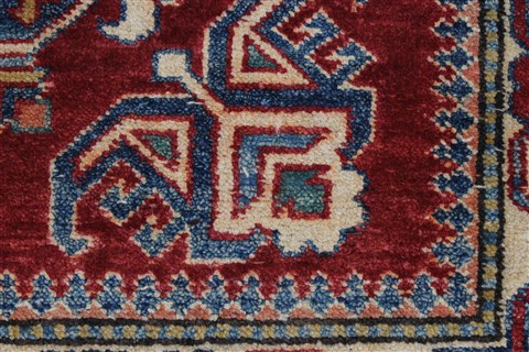 Kazak Red Hand Knotted 37 X 50 Area Rug 250-27289 Image 12