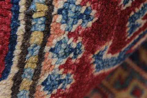 Kazak Red Hand Knotted 37 X 50 Area Rug 250-27289 Image 1