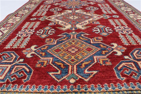 Kazak Red Hand Knotted 37 X 50 Area Rug 250-27289 Image 5