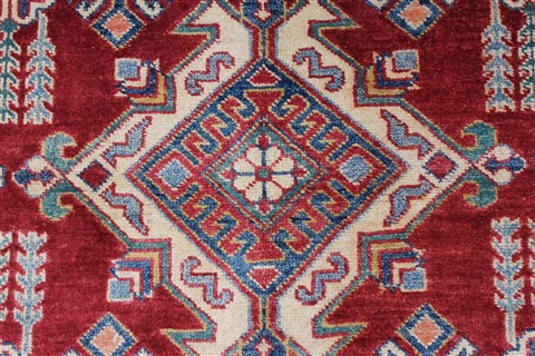 Kazak Red Hand Knotted 37 X 50 Area Rug 250-27289 Image 7