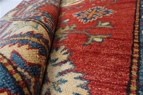 Kazak Red Hand Knotted 39 X 55 Area Rug 250-27292 Image 1