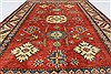 Kazak Red Hand Knotted 39 X 55  Area Rug 250-27292 Thumb 4