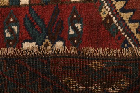 Shiraz Red Hand Knotted 38 X 49 Area Rug 253-27293 Image 8