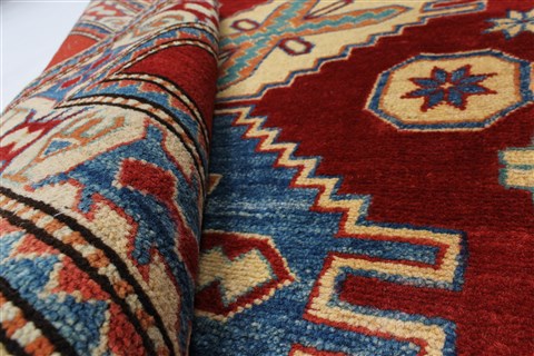 Kazak Red Hand Knotted 40 X 411 Area Rug 250-27294 Image 12