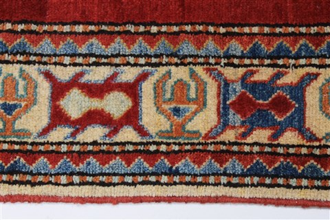 Kazak Red Hand Knotted 40 X 411 Area Rug 250-27294 Image 6