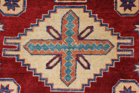 Kazak Red Hand Knotted 40 X 411 Area Rug 250-27294 Image 7