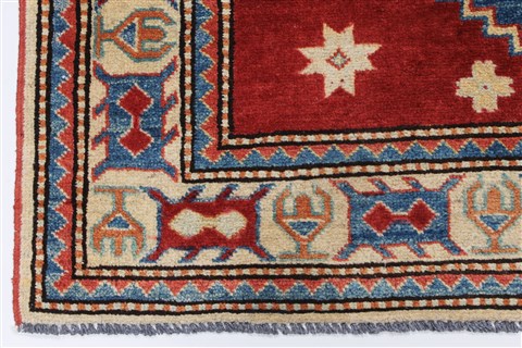 Kazak Red Hand Knotted 40 X 411 Area Rug 250-27294 Image 8