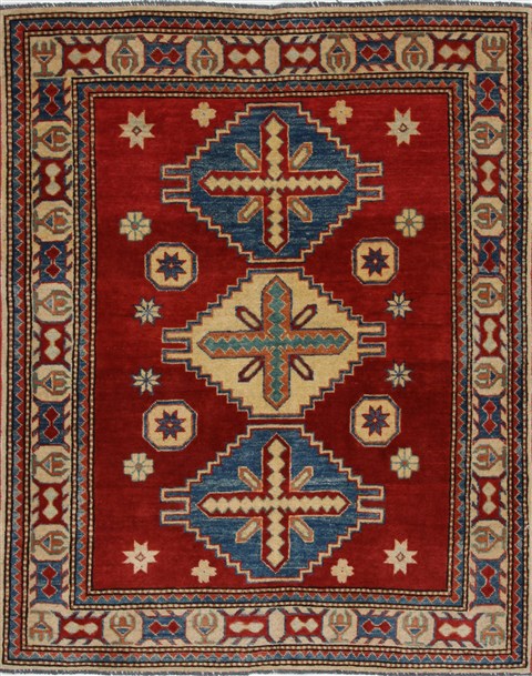 Kazak Red Hand Knotted 40 X 411 Area Rug 250-27294 Image 0